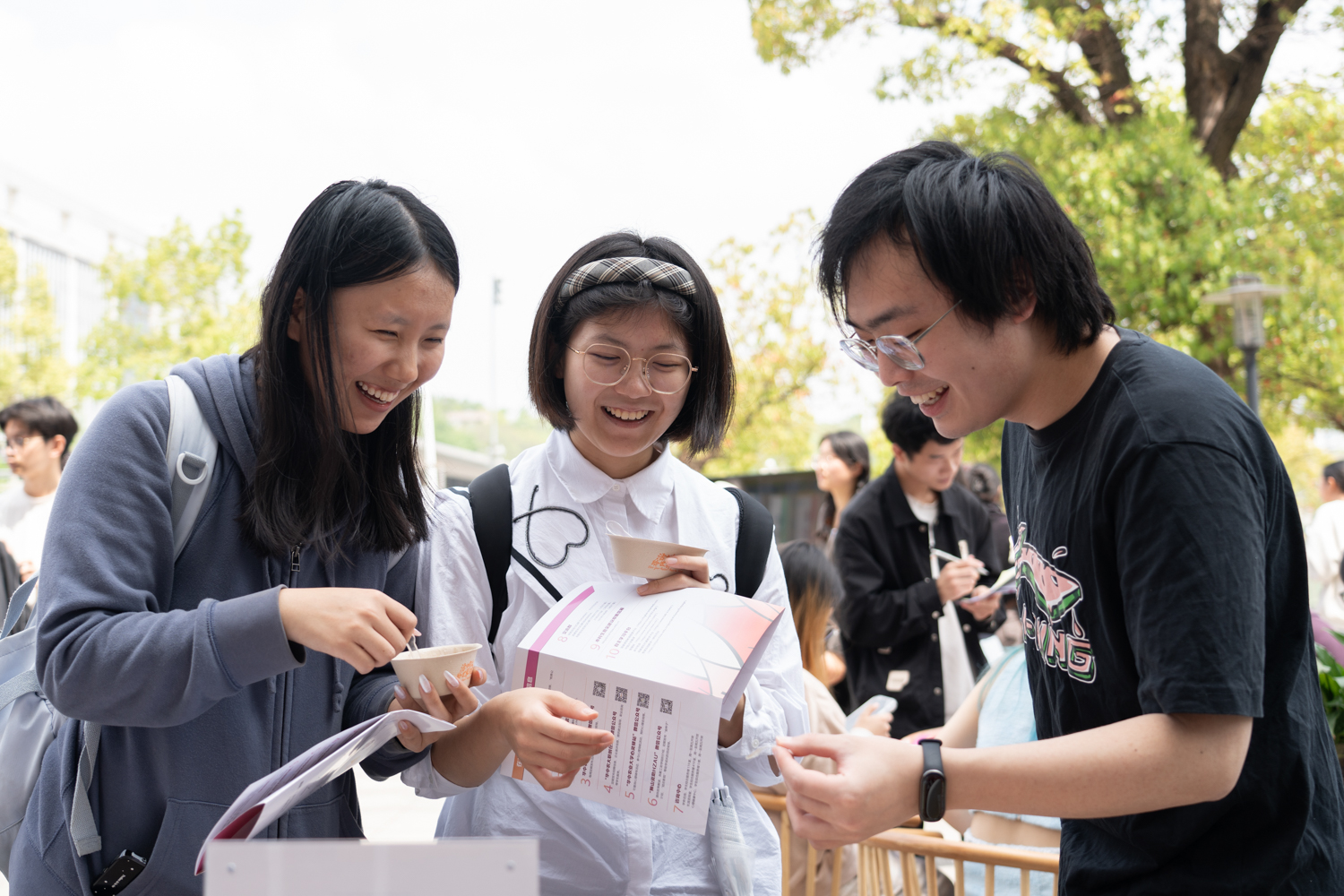 大学生创新项目（学通社记者 郦雪怡 摄）