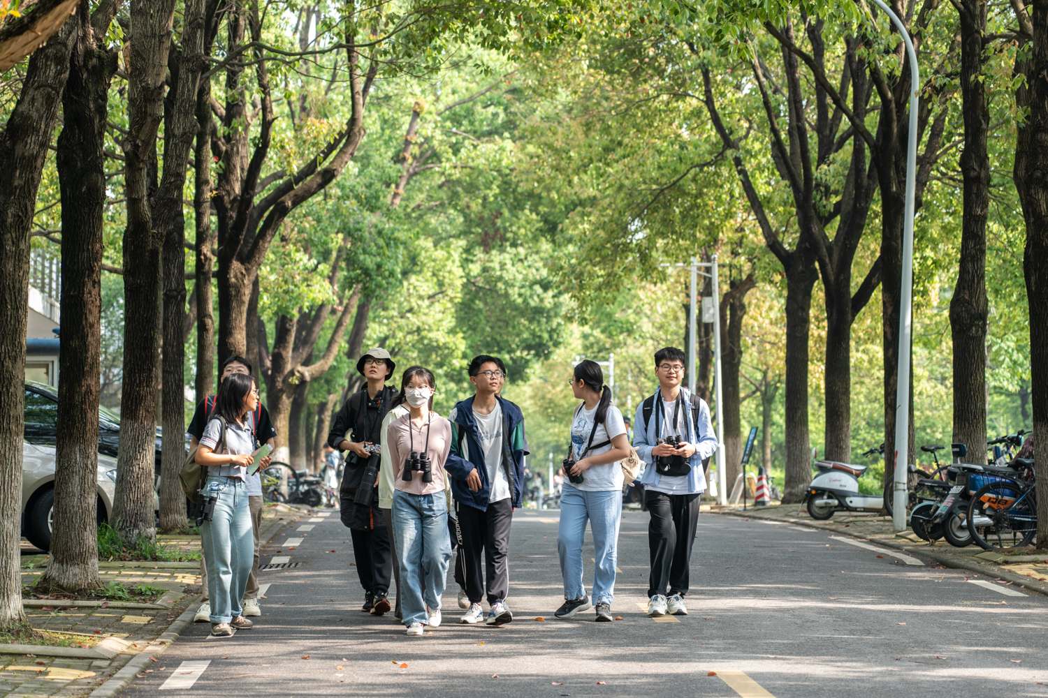 出发（学通社记者 韩鑫垚 摄）