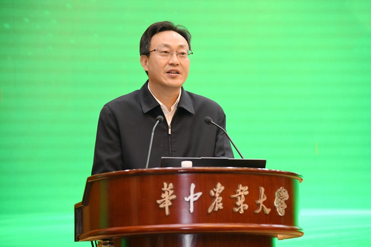 5 湖北省乡村振兴局副局长蔡党明致辞（徐行 摄）