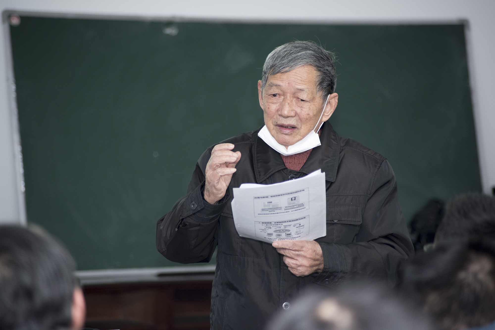 傅廷栋院士讲话(记者 刘涛 摄)