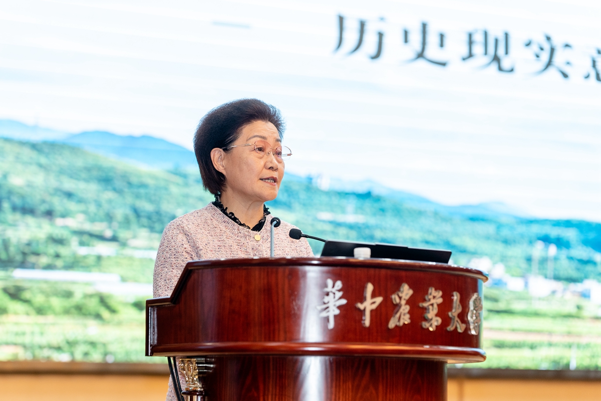 13 山西农业大学副校长王娟玲作分享（孔繁霄 摄）