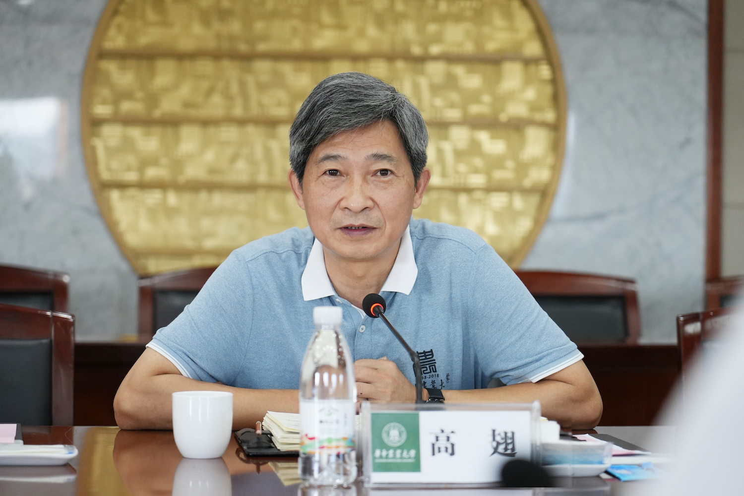 高翅讲话（记者 晏华华 摄）