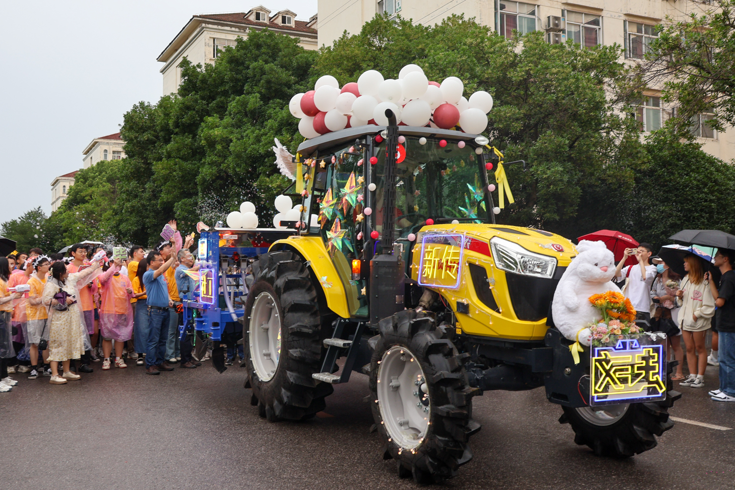 文法的车(学通社记者 周红桃 摄)