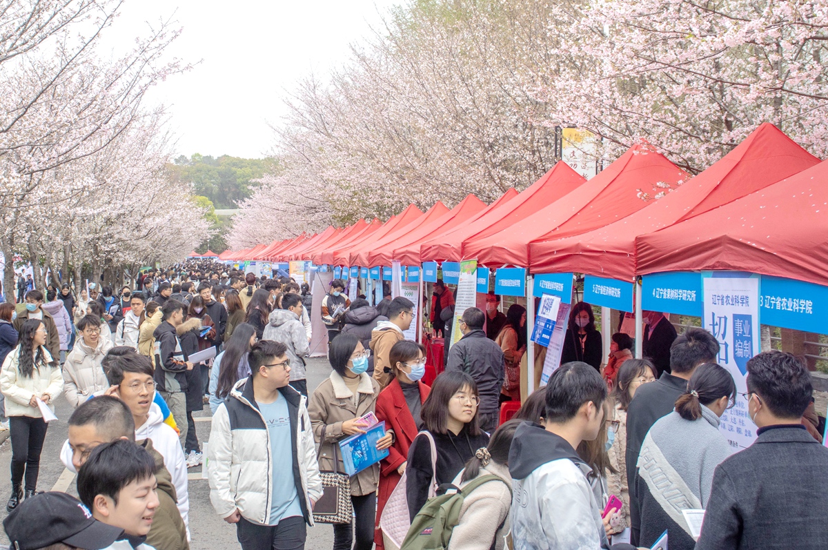 春季双选会现场(孔繁霄 摄)
