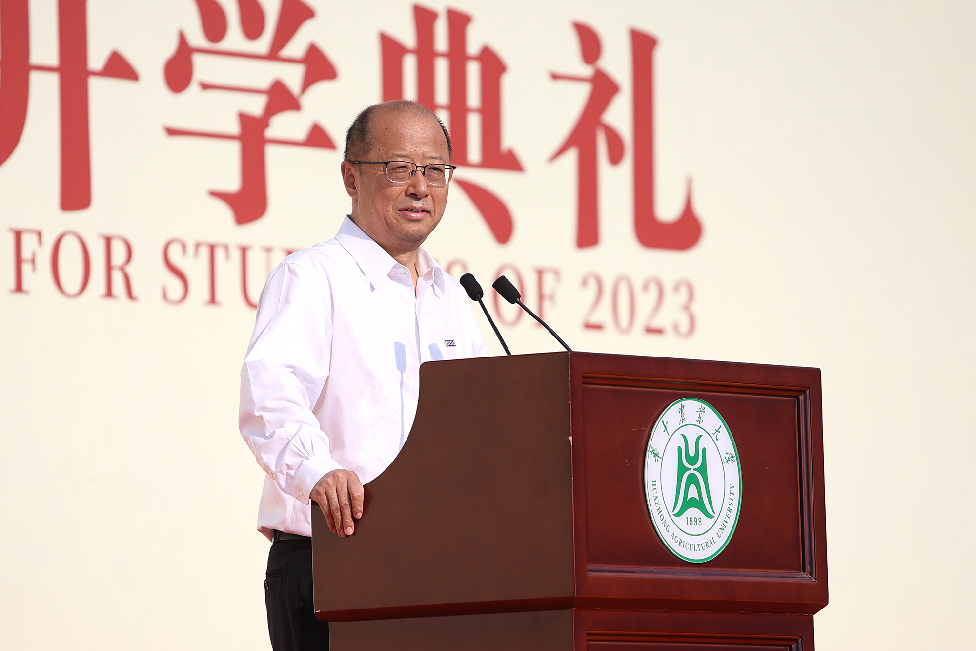 李召虎校长讲话(通讯员 侯国涛 摄)